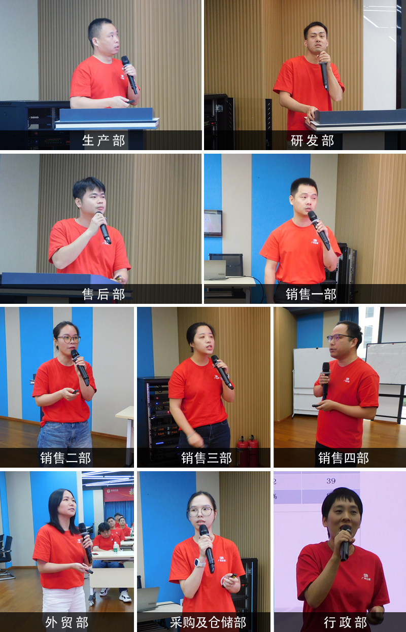 各部门轮番汇报